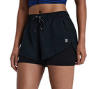Short Bandit CoolGrid™ 2-in-1 Run Black Mujer