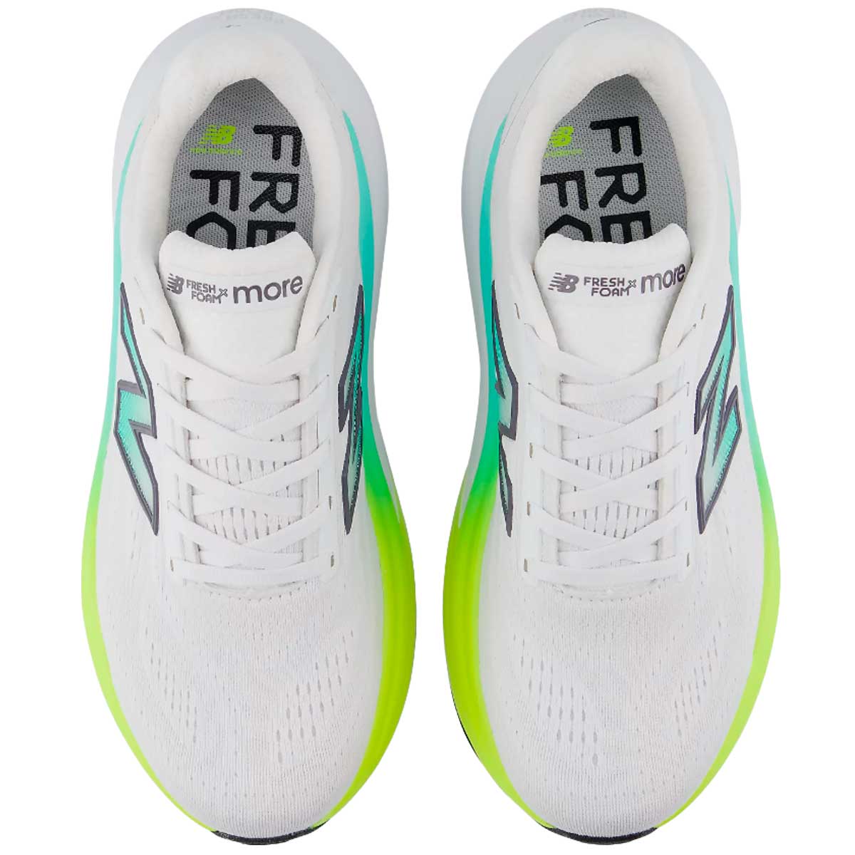 Tenis New Balance More v6 Blanco Verde Mujer