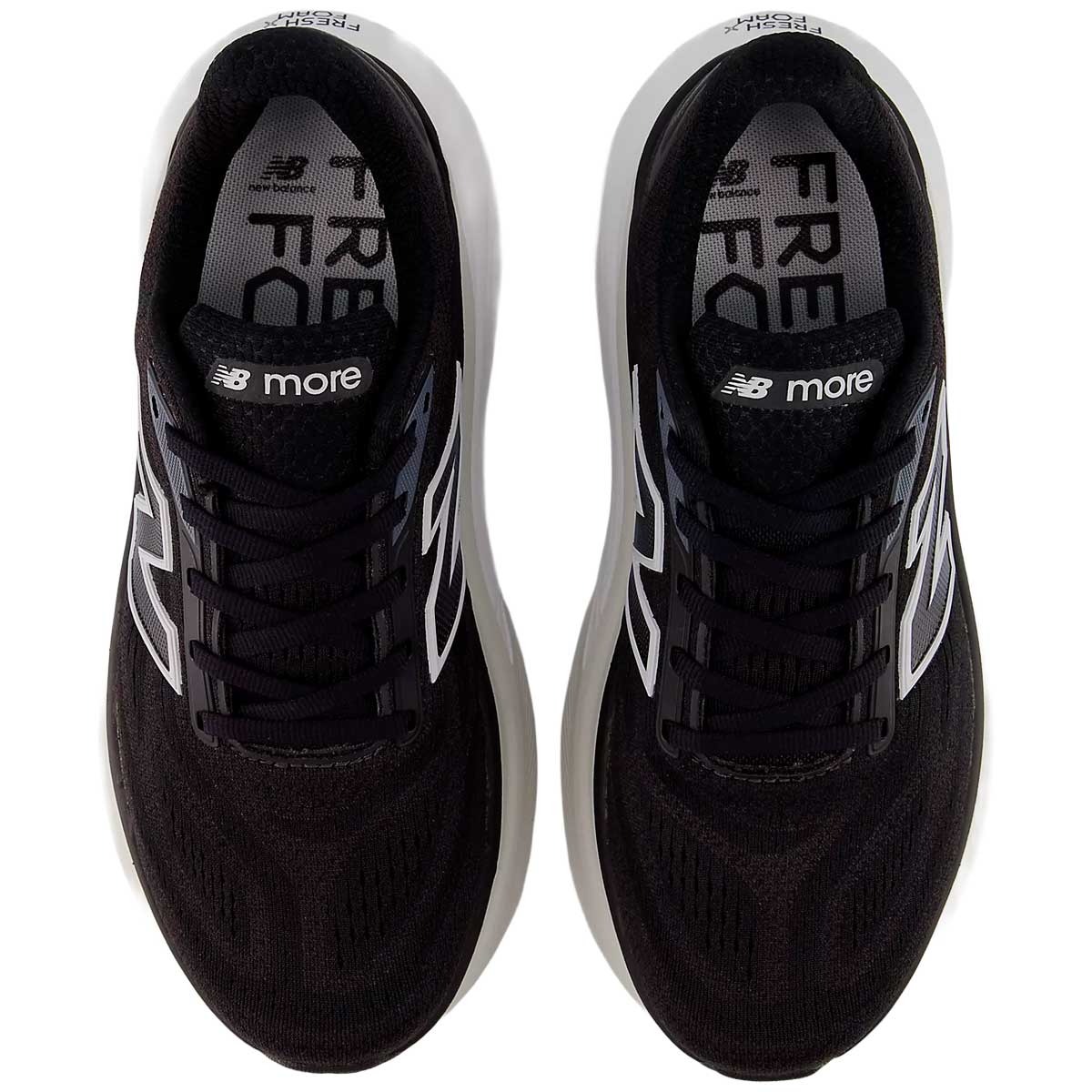 Tenis New Balance More v6 Negro Blanco Mujer