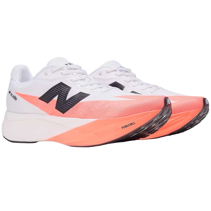 Tenis New Balance SUPER COMP ELITE v5 Blanco Naranja Mujer
