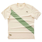 Playera Deportiva Tracksmith Van Cortlandt Tee Ivory Green Mujer