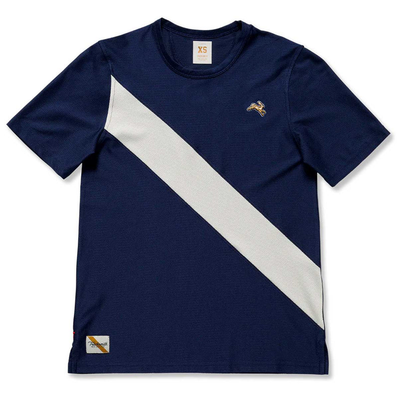Playera Deportiva Tracksmith Van Cortlandt Tee Navy Mujer