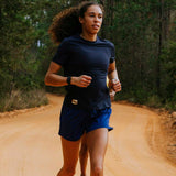 Playera Deportiva Tracksmith Session Tee Navy Mujer