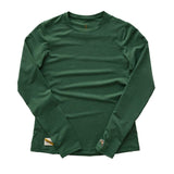 Playera Manga Larga Tracksmith Session Long Sleeve Emerald Mujer