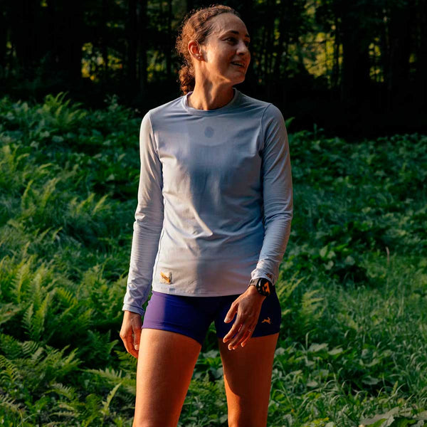 Playera Manga Larga Tracksmith Session Long Sleeve Windsurfer Mujer