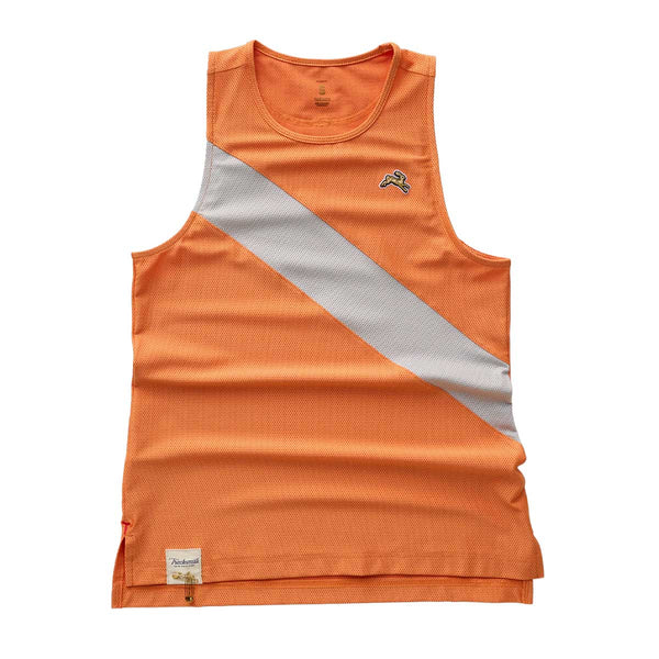 Playera Deportiva Tracksmith Van Cortlandt Coral Gold Mujer