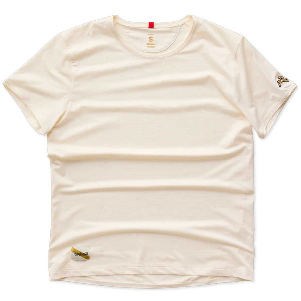 Playera Deportiva Tracksmith Twilight Tee Beige Mujer