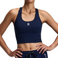 Race Crop Bandit Stamina™ Scoop Neck NY Navy Mujer