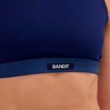 Top Deportivo Bandit Gridlock Scoop Neck NY Navy Mujer