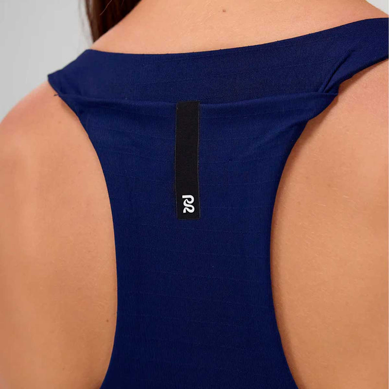 Top Deportivo Bandit Gridlock Scoop Neck NY Navy Mujer