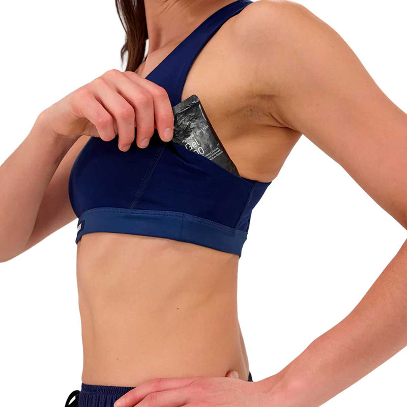 Top Deportivo Bandit Gridlock Scoop Neck NY Navy Mujer