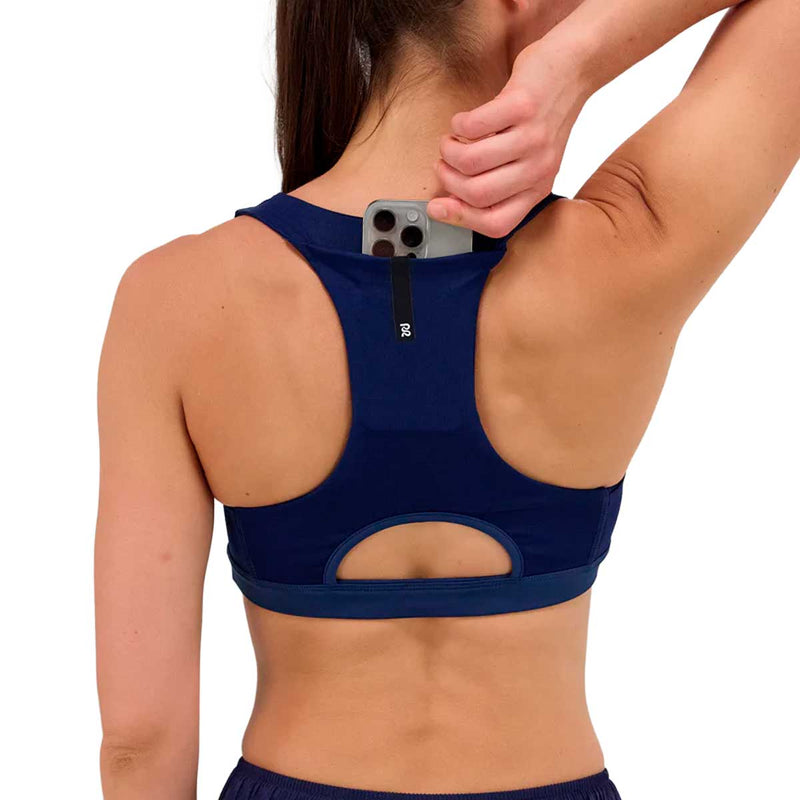 Top Deportivo Bandit Gridlock Scoop Neck NY Navy Mujer
