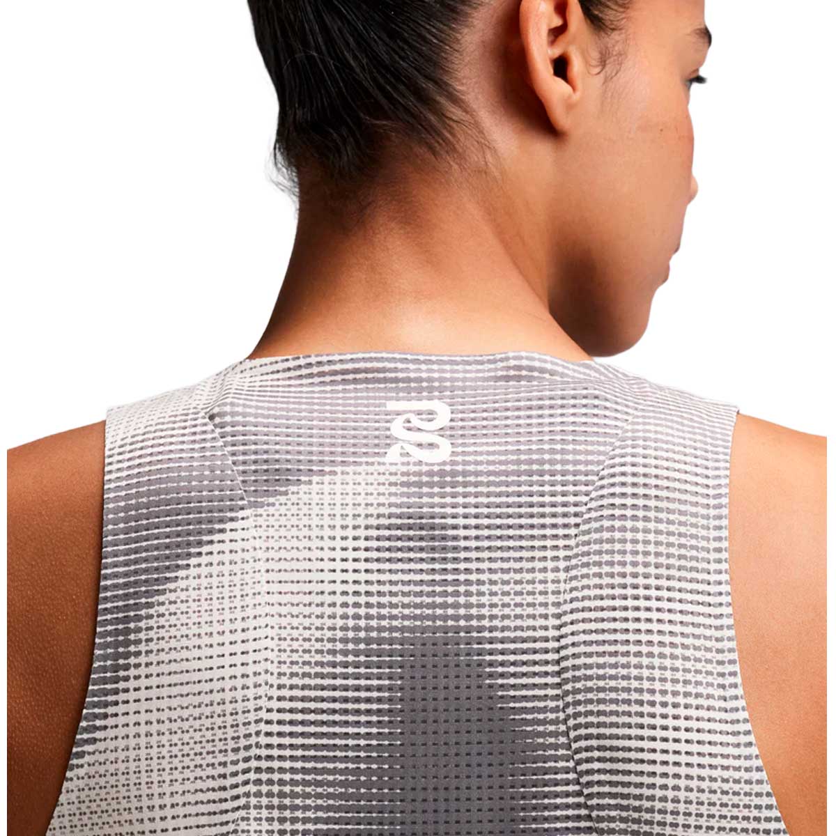 Race Singlet Bandit GeoMesh™ Lightweight Slate Plaster Mujer