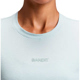 Playera Bandit Micromesh Cropped Mist Mujer