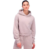 Hoodie Bandit Stitch Logo Cropped Ash Mujer