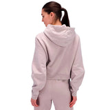 Hoodie Bandit Stitch Logo Cropped Ash Mujer