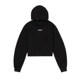 Hoodie Bandit Stitch Logo Cropped Black Mujer