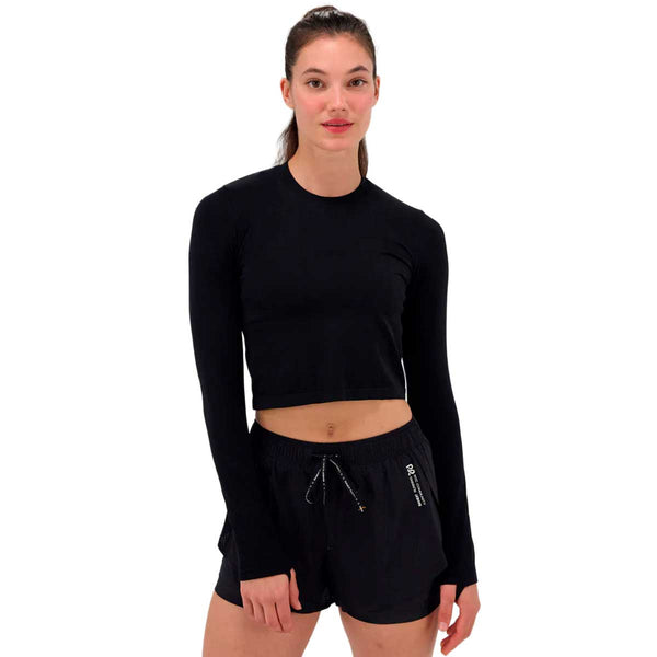 Manga Larga Bandit Mercury Seamless™ Long Sleeve Black Mujer