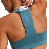 Top Deportivo Bandit Stamina-V™ Square Neck Tranquil Blue Mujer