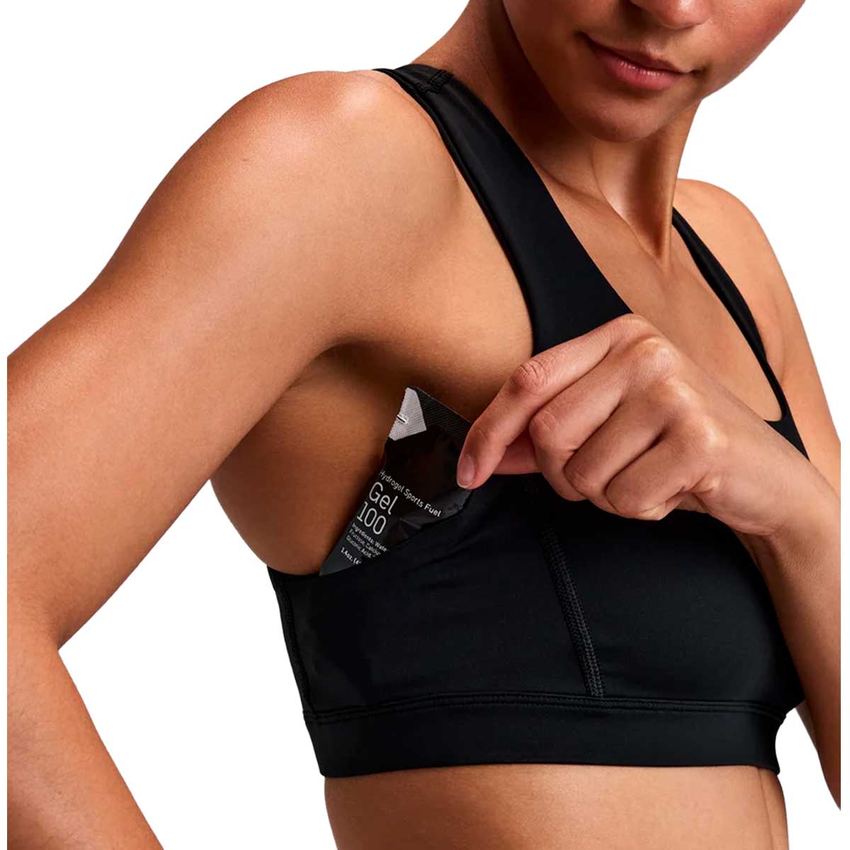 Run Bra Bandit Stamina™ Scoop Neck Black Mujer