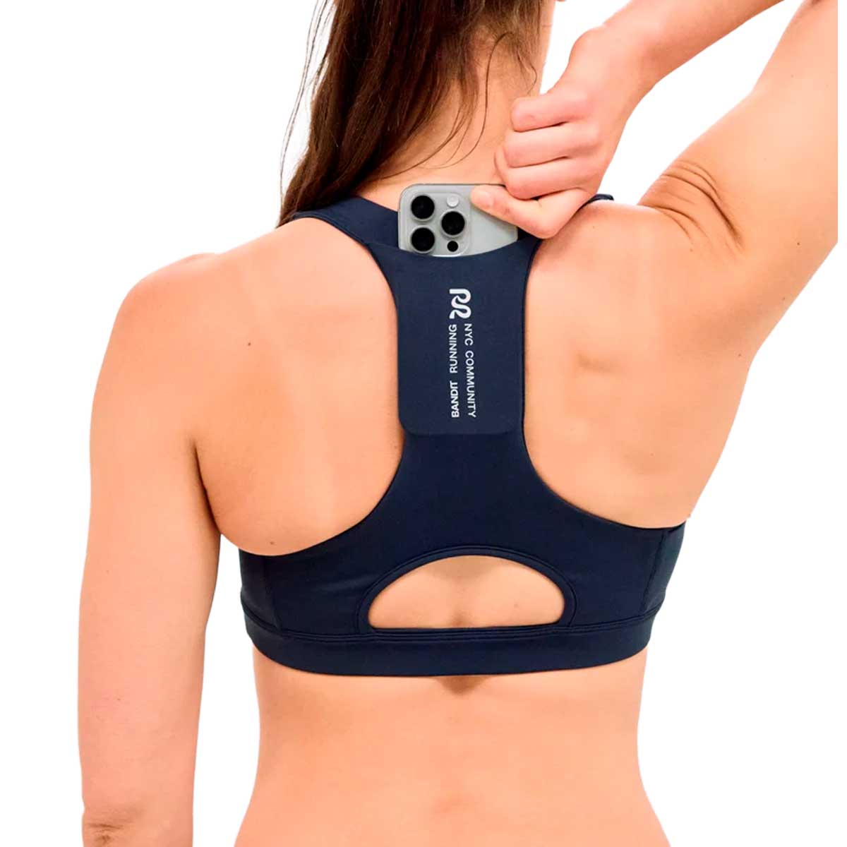 Run Bra Bandit Stamina™ Scoop Neck NY Navy Mujer