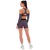 Top Deportivo Bandit Striped Cadence a Rayas Fig Mujer