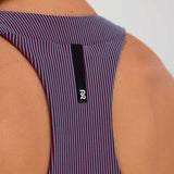 Top Deportivo Bandit Striped Cadence a Rayas Fig Mujer