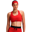 Top Deportivo Bandit Striped Cadence Square Oxide Red Mujer