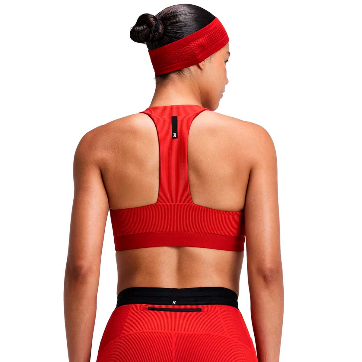 Top Deportivo Bandit Striped Cadence Square Oxide Red Mujer