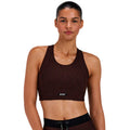 Top Deportivo Bandit Striped Cadence™ Longline Cacao Black Mujer