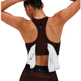 Top Deportivo Bandit Striped Cadence™ Longline Cacao Black Mujer