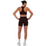 Top Deportivo Bandit Striped Cadence™ Longline Cacao Black Mujer