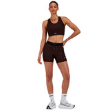 Top Deportivo Bandit Striped Cadence™ Longline Cacao Black Mujer