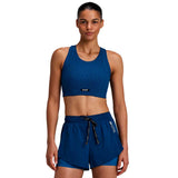 Top Deportivo Bandit Striped Cadence™ Longline Azul Mujer