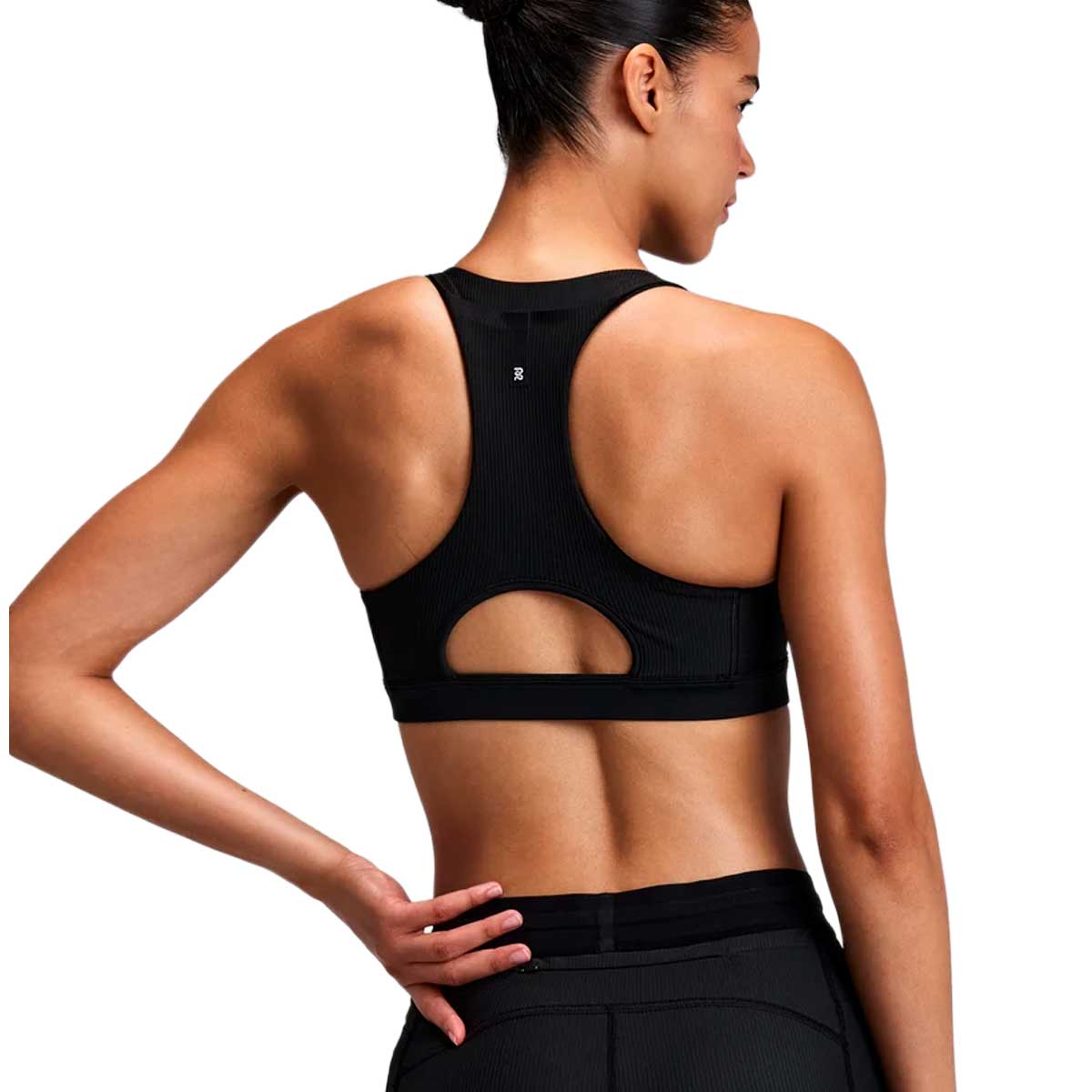 Run Bra Bandit Cadence™ Scoop Neck Black Mujer