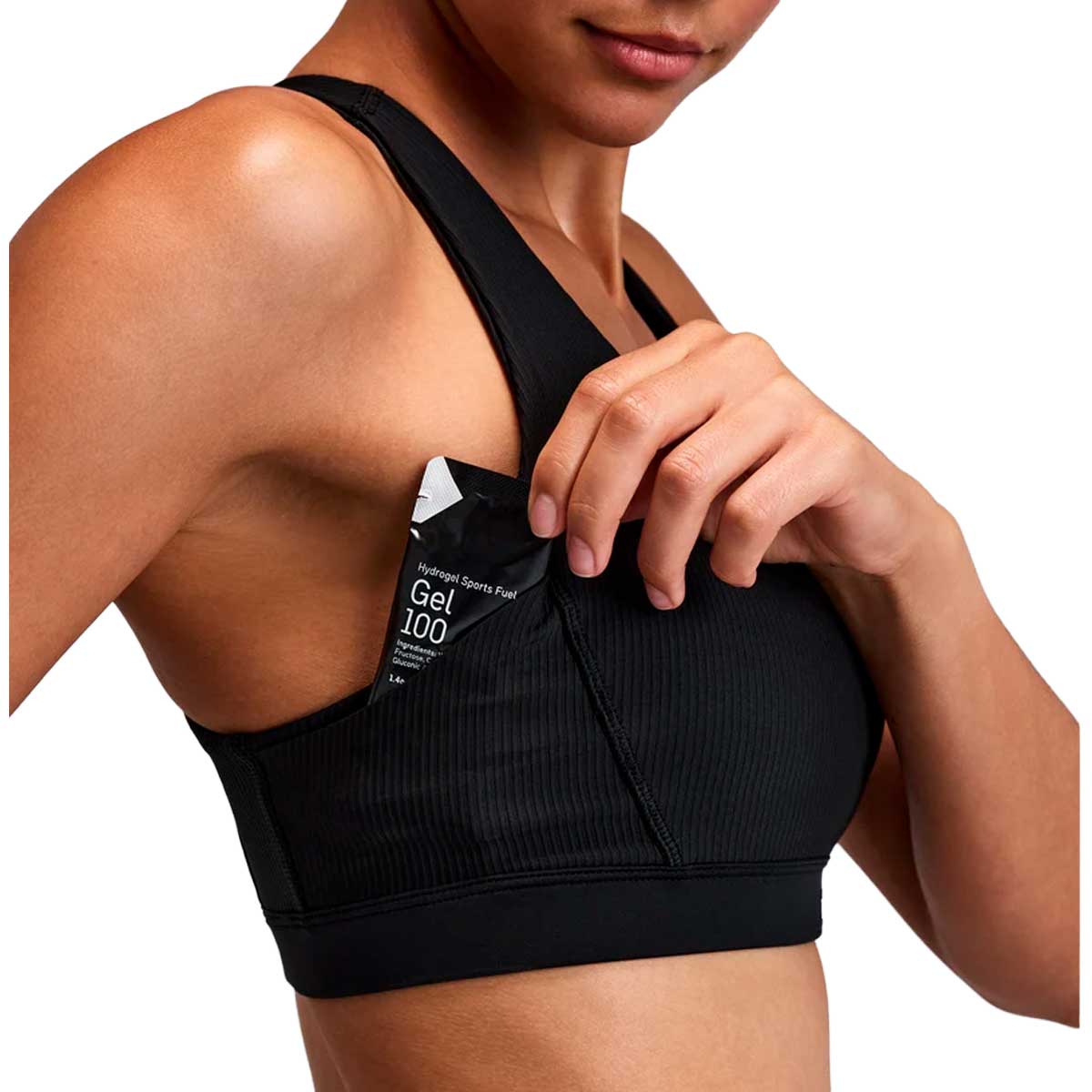 Run Bra Bandit Cadence™ Scoop Neck Black Mujer