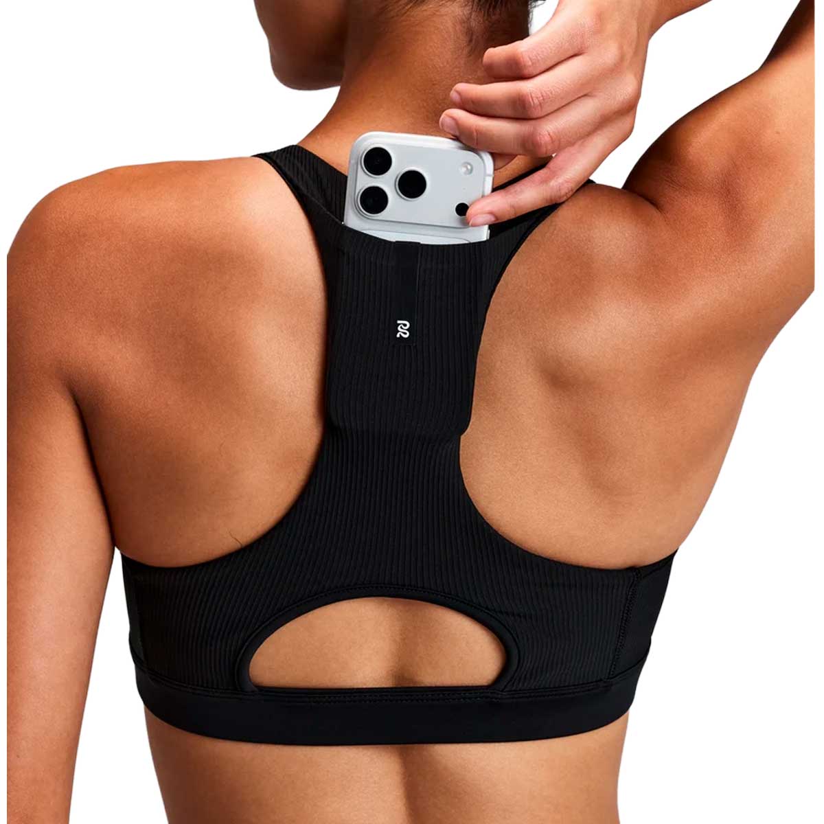 Run Bra Bandit Cadence™ Scoop Neck Black Mujer