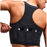 Race Crop Bandit Vanisher™ V-Neck Anthracite Mujer