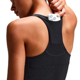 Race Crop Bandit Vanisher™ V-Neck Anthracite Mujer