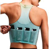 Race Crop Bandit Vanisher™ V-Neck Lagoon Multi Mujer