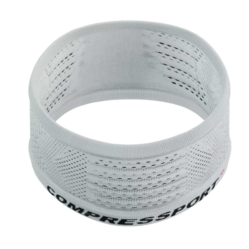 Banda Deportiva Compressport Headband On/Off Blanco negro
