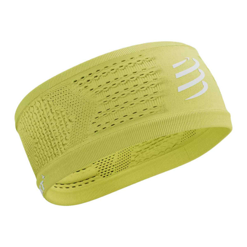 Banda Deportiva Compressport Headband On/Off Green Sheen
