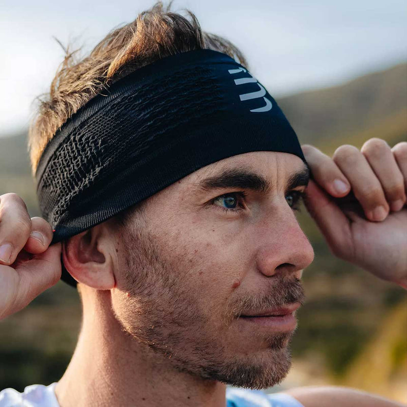 Banda Deportiva Compressport Headband On/Off Black