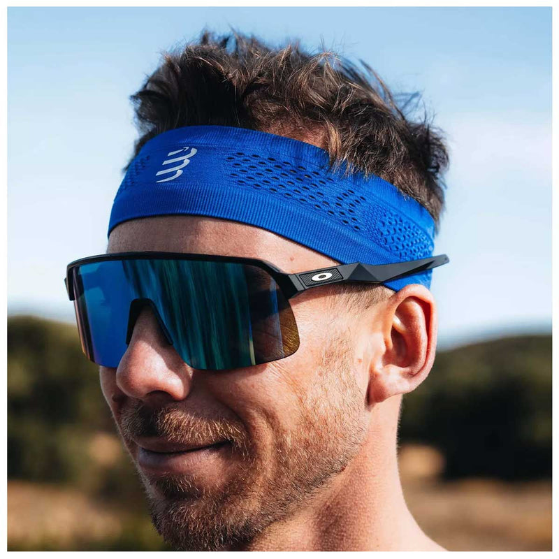 Banda Compressport Thin Headband On/Off Dazz Blue