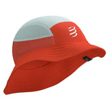 Sombrero Compressport ICE BOB 2.0 Rojo Blanco Unisex