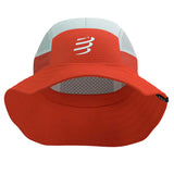 Sombrero Compressport ICE BOB 2.0 Rojo Blanco Unisex