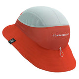 Sombrero Compressport ICE BOB 2.0 Rojo Blanco Unisex
