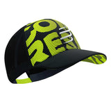 Gorra Compressport TRUCKER CAP Black Fluo Yellow
