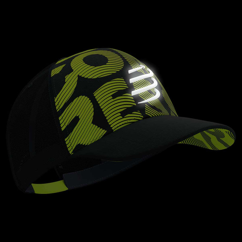 Gorra Compressport TRUCKER CAP Black Fluo Yellow