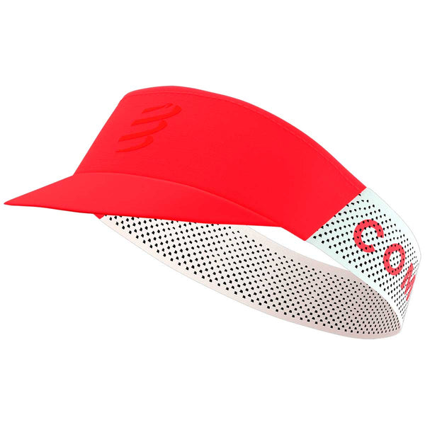 Visera Deportiva Compressport Pro Racing Visor Fluo Red